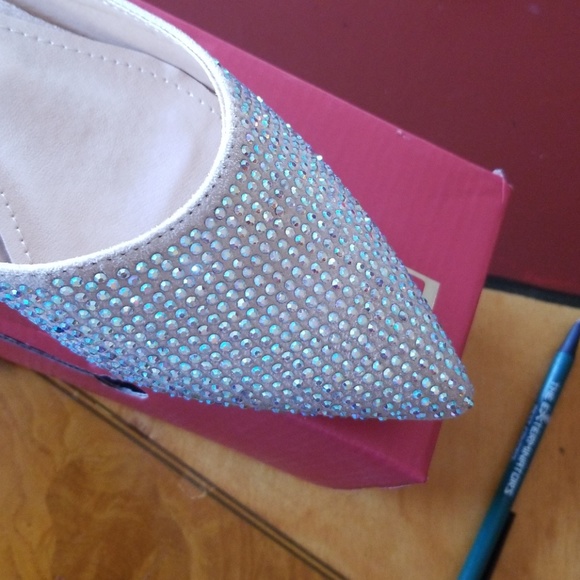 Rhinestone mules pointed toe - Picture 4 of 4